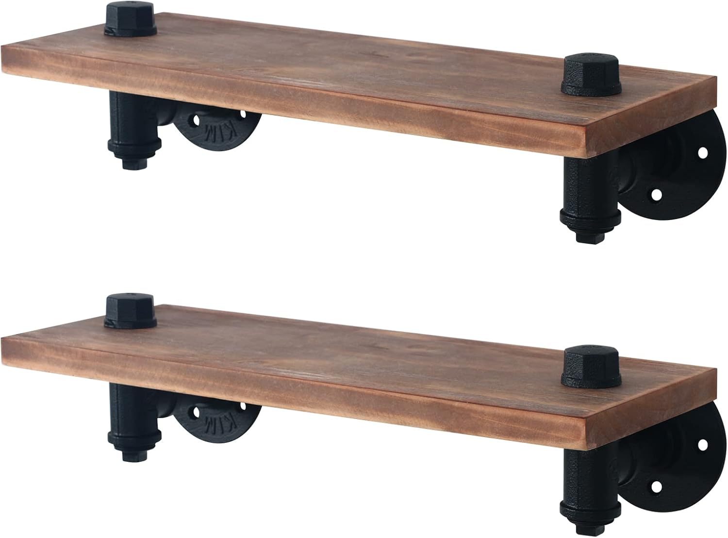 HouseAid Industrial Pipe Floating Shelves 2 Pack