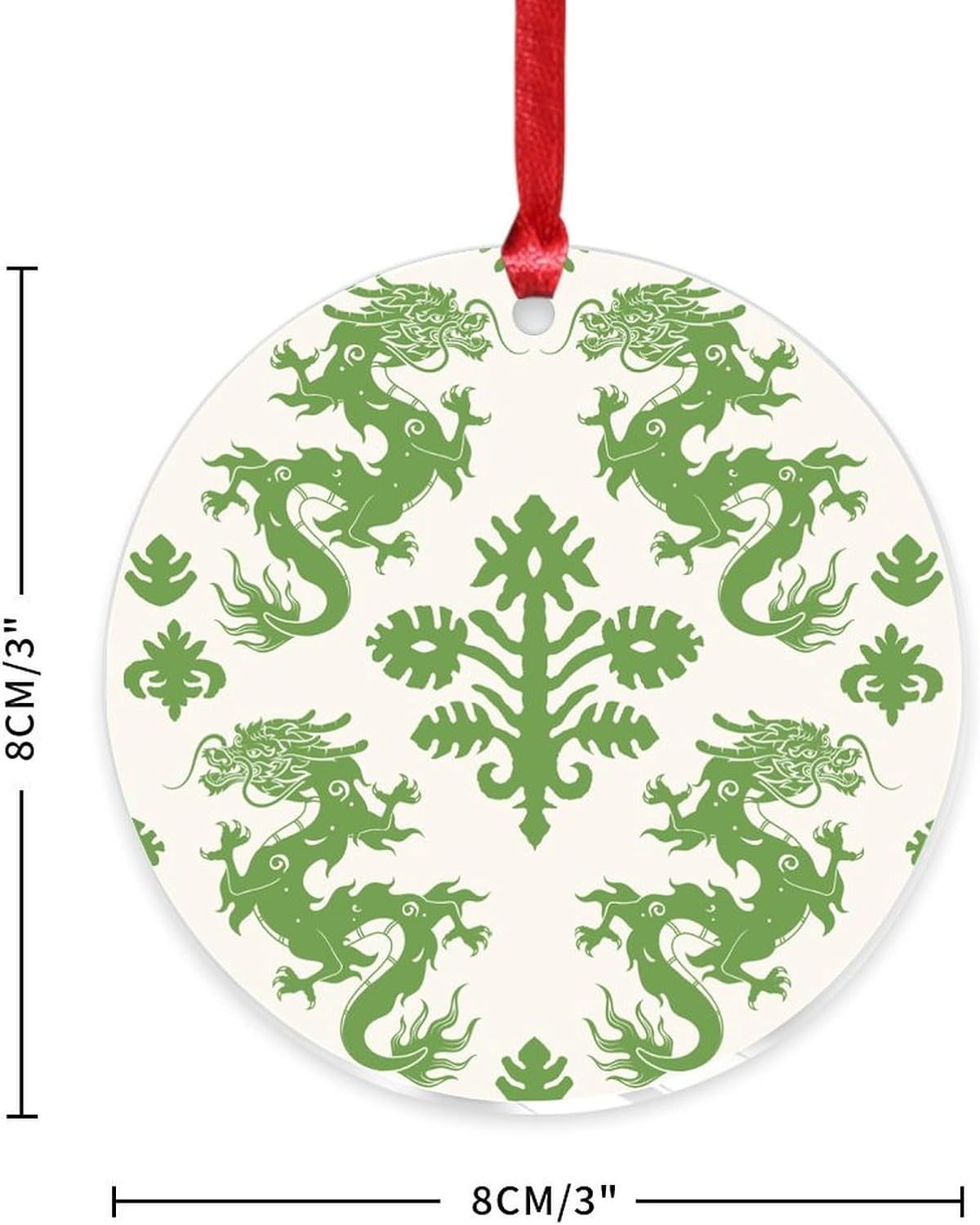 3 Inch Acrylic Christmas Ornaments 2024 1