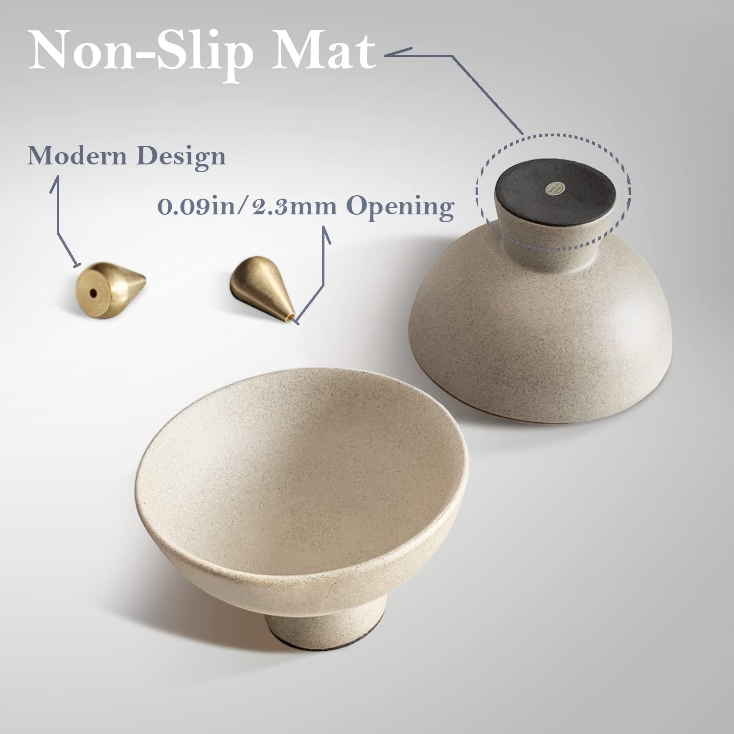 Ceramic Incense Holder for Sticks - Modern Zen Decor