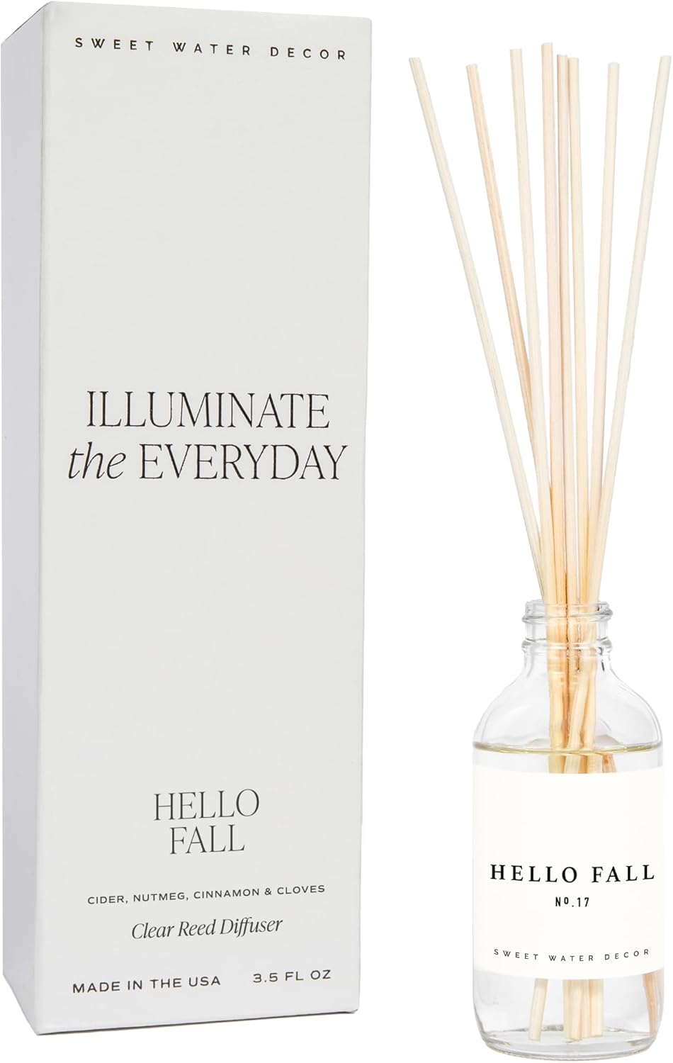 Sweet Water Decor Hello Fall Reed Diffuser Set