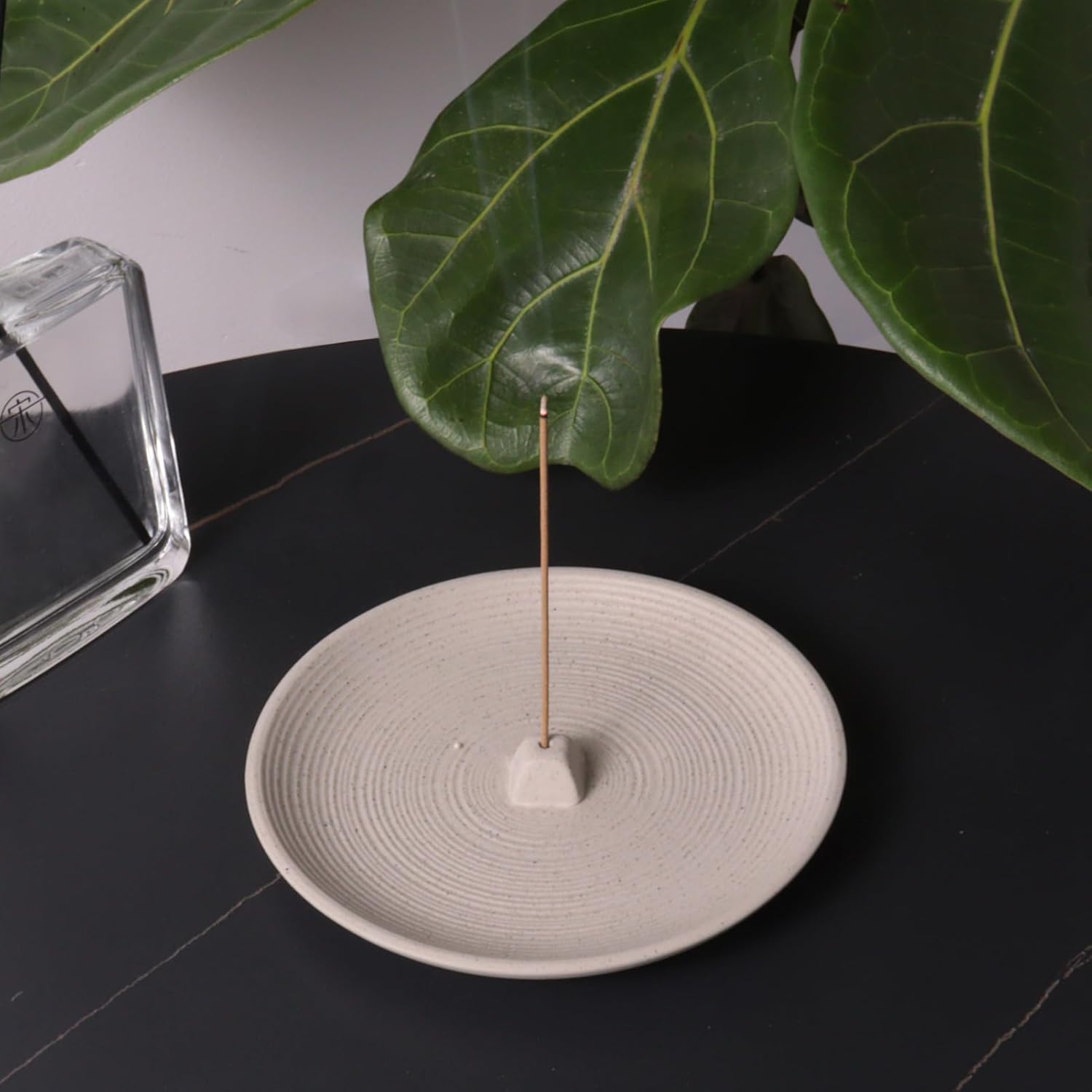 White Ceramic Incense Holder Modern Style