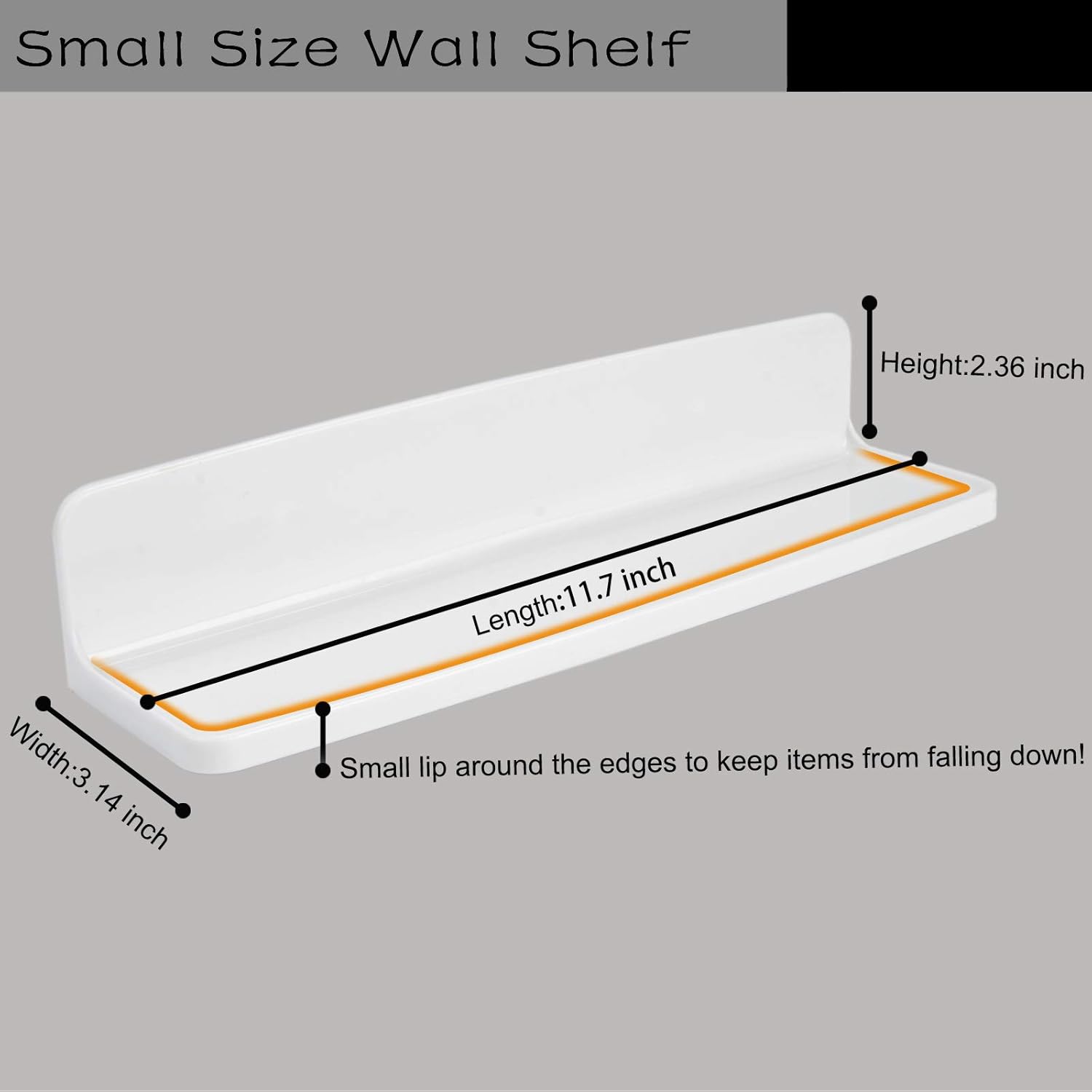 JDYOOMI Wall Mounted Floating Shelf 2Pcs Set