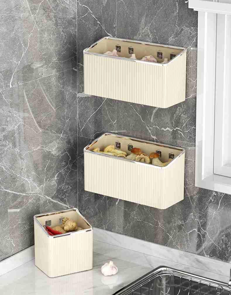Wall Mounted Floating Shelf Organizer No Drilling