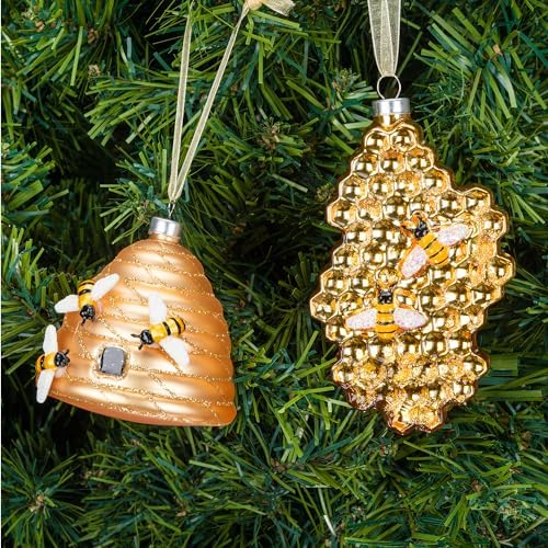 Every Day is Christmas Glass Blown Ornaments Set of 2