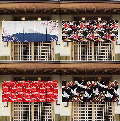 Zzooi Sushi Bar Doorway Short Noren Curtain - 47x12 Inches