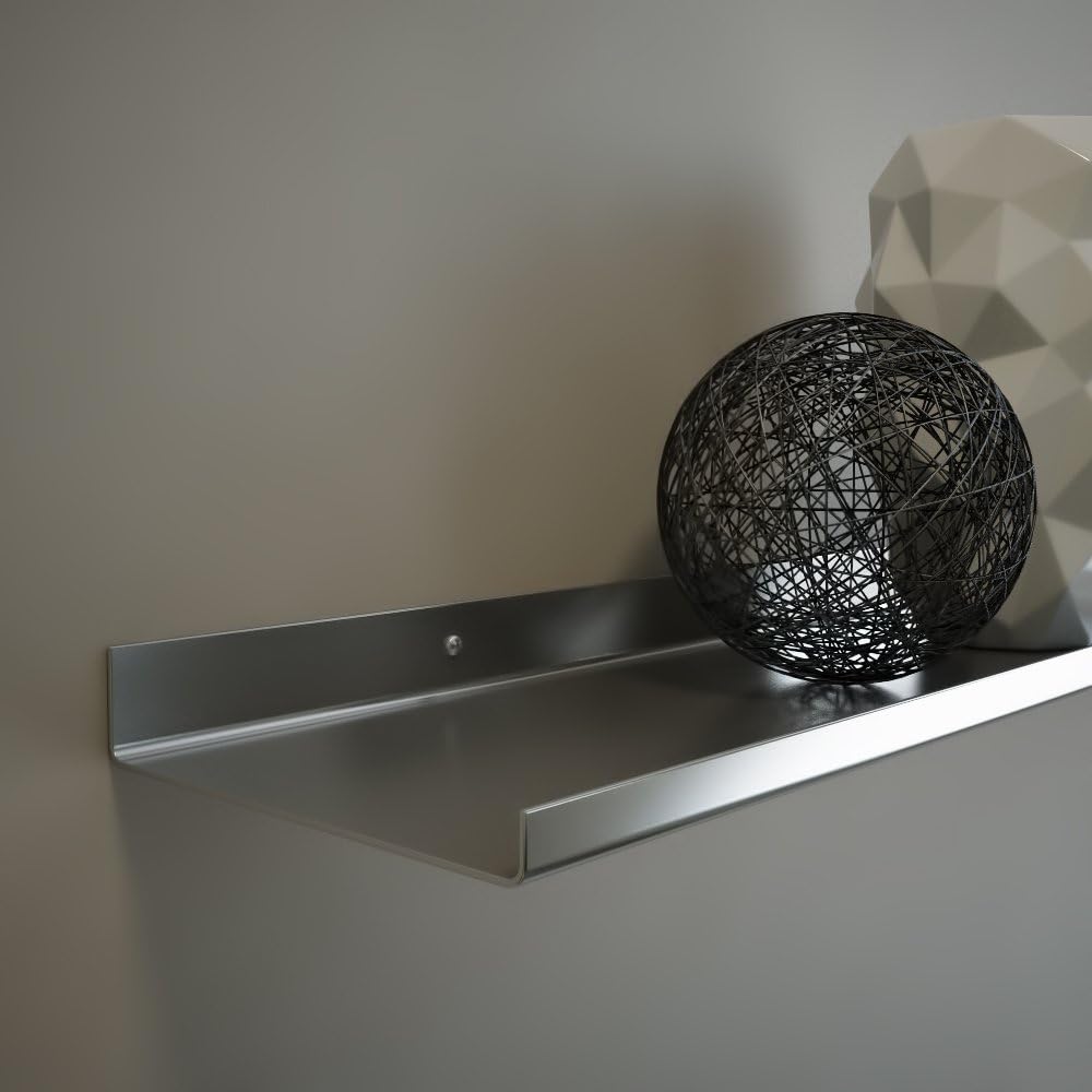 Stainless Steel Floating Shelf 5 Inch Extra Deep