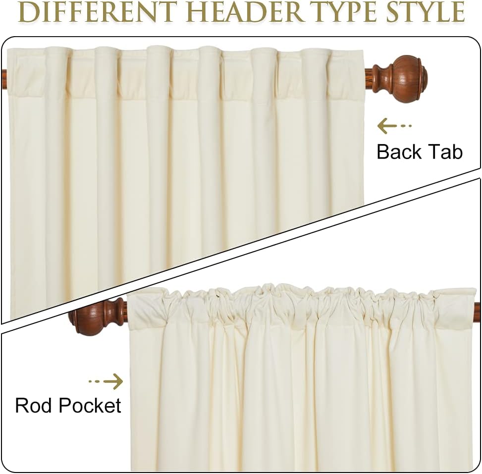 StangH Doorway Curtains Ivory White Panel