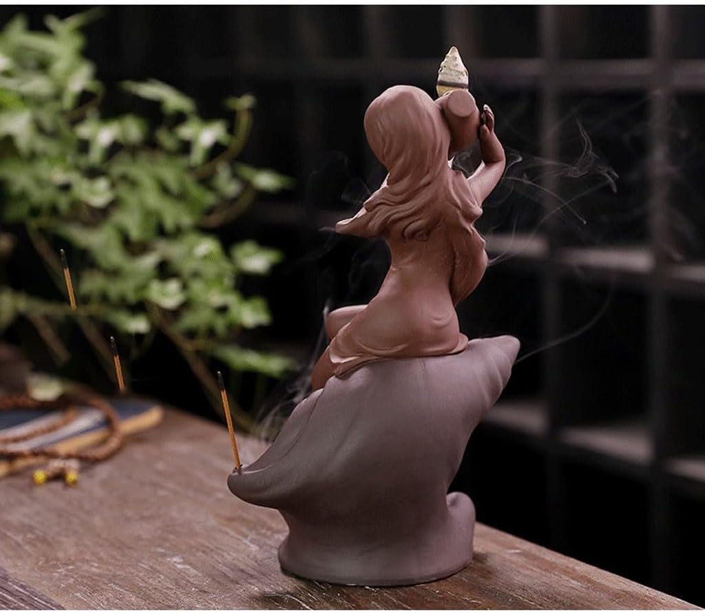 Purple Sand Incense Holder with Backflow Design