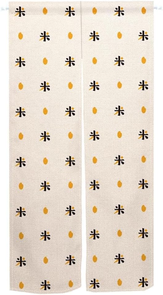 Leowefowa Japanese Noren Door Curtain