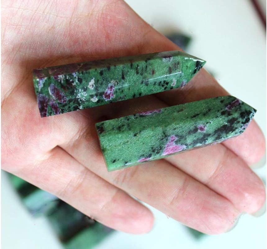 StoneStory Red Green Healing Crystal Wand Pack of 2