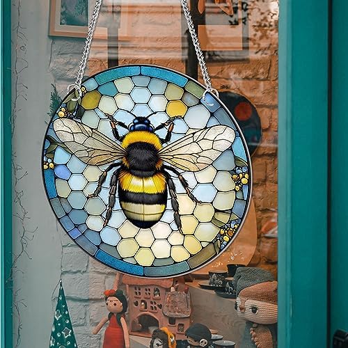 MATIHAY Bee Acrylic Window Hanging Decorations