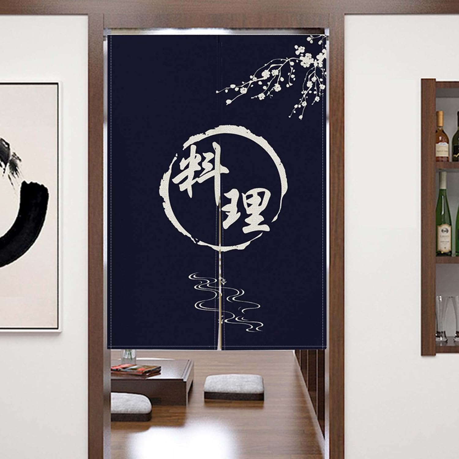 ZEALMAX Japanese Noren Door Curtain Panel 45x70cm