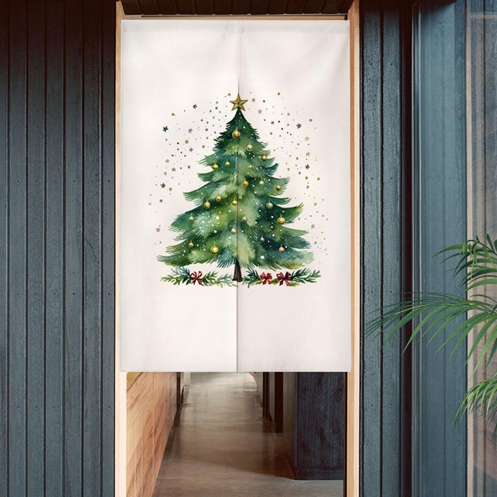 Chickwin Japanese Door Curtain Red 295x59 Inch