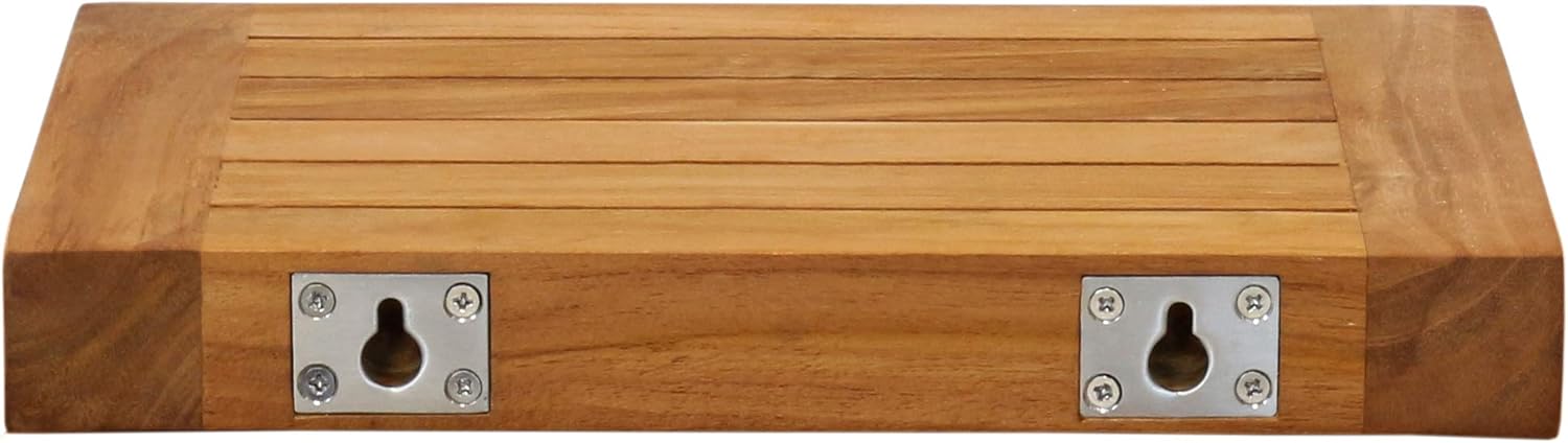 AquaTeak 12 Inch Floating Wall Shelf