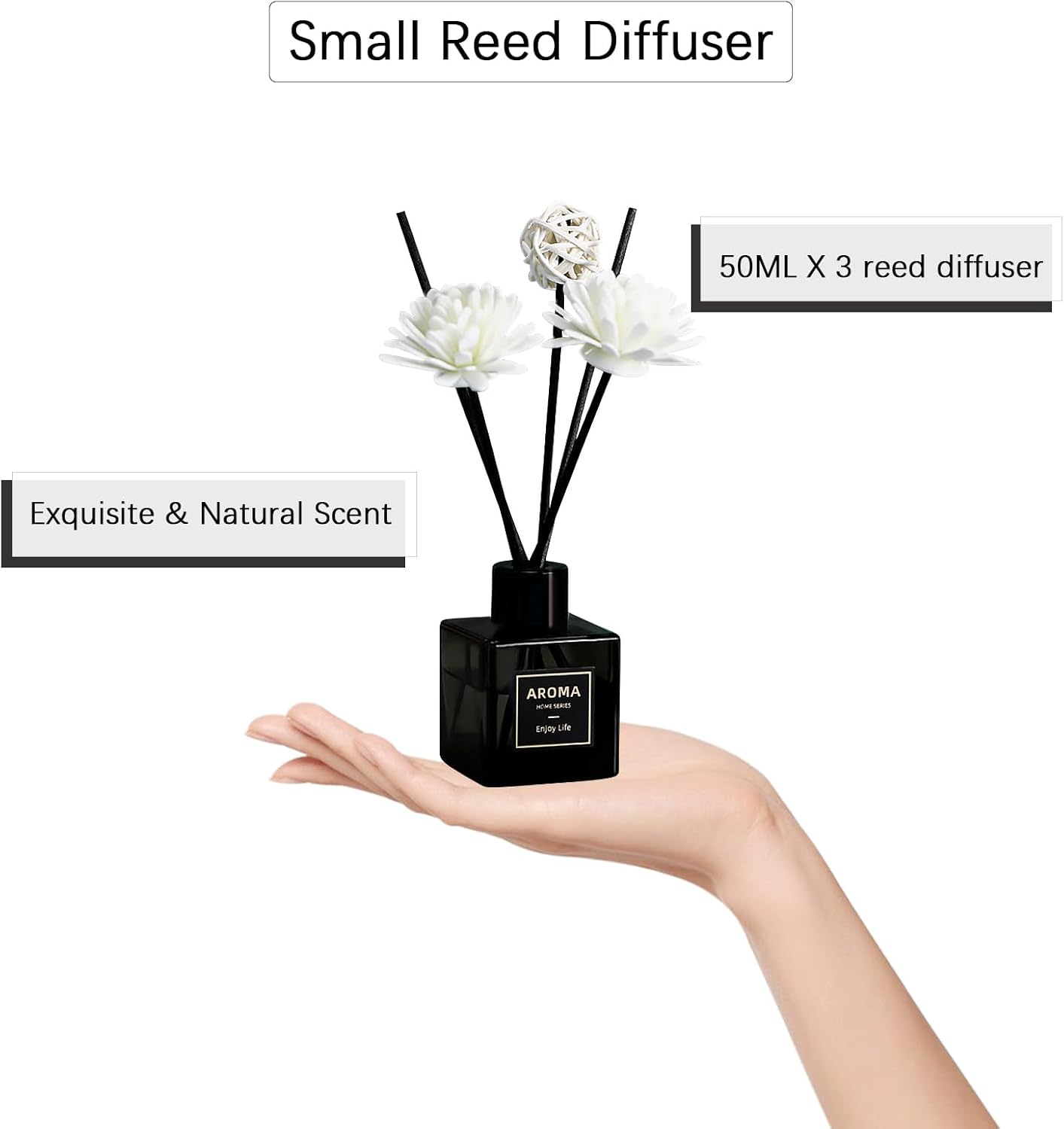 Pierides Reed Diffuser Set of 3 Lavender Scented