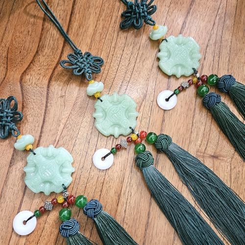 Traditional Korean Pendant Norigae Jade Tassel Ornament