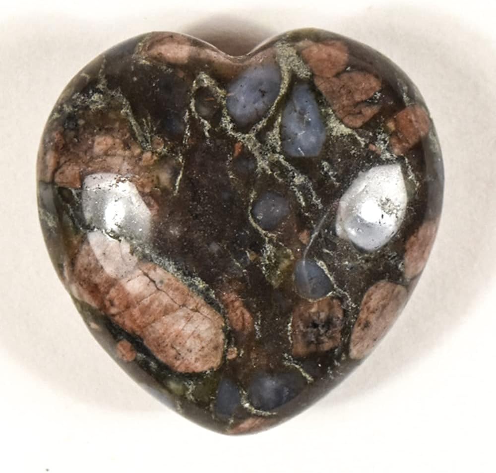HQRP Crystal Heart Stone Collection