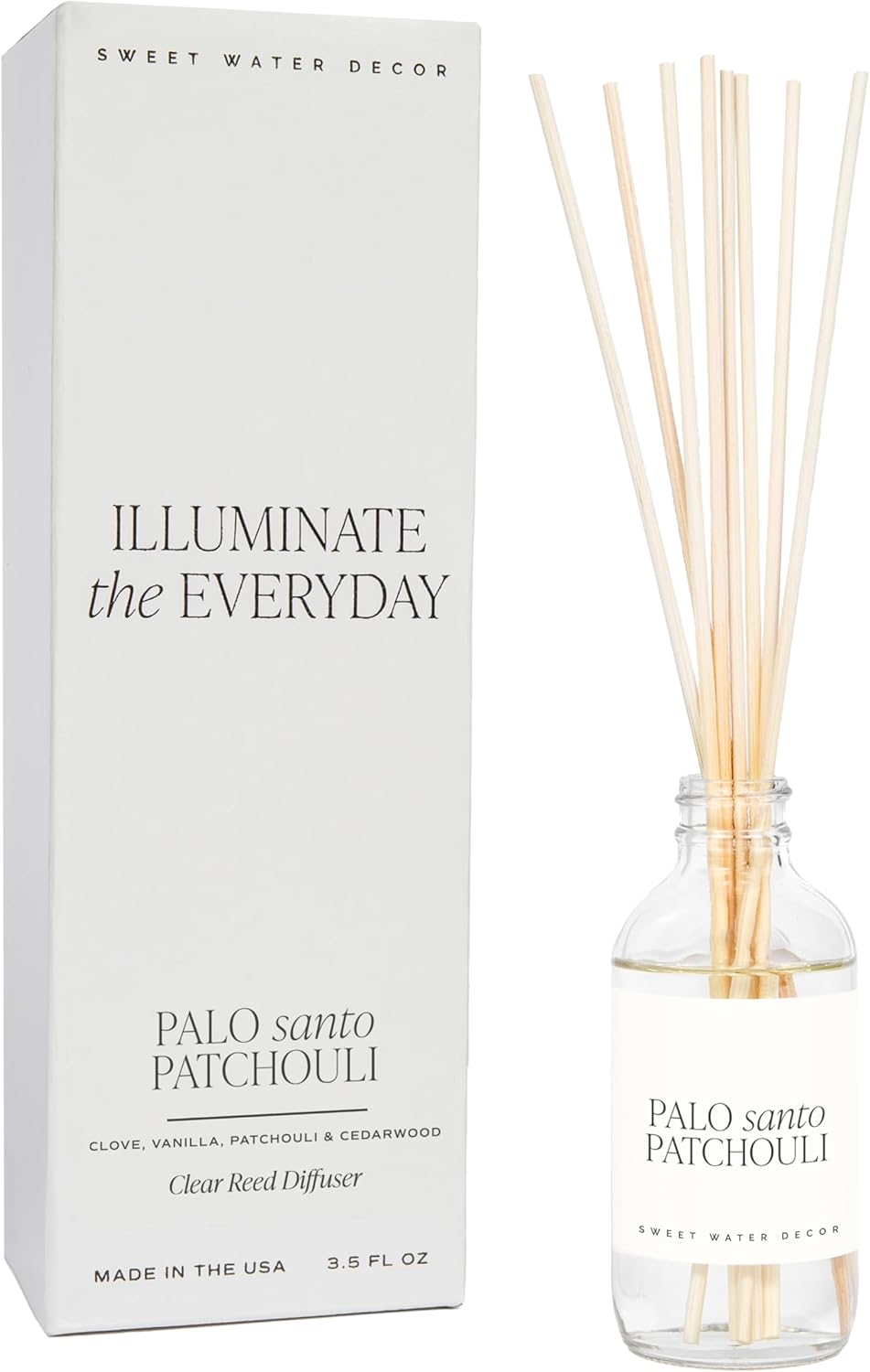 Sweet Water Decor Palo Santo Patchouli Diffuser Set