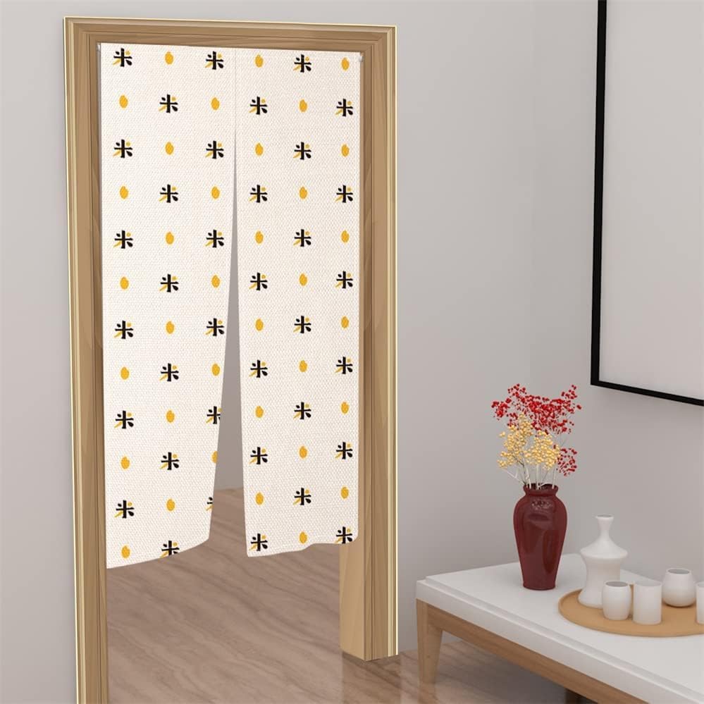 Leowefowa Japanese Noren Door Curtain