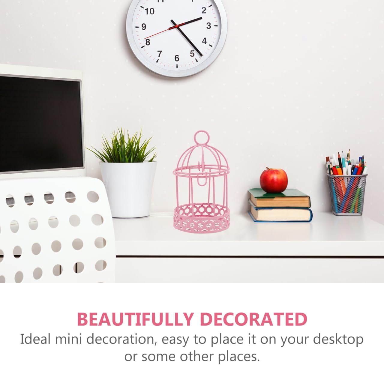 Mini Wrought Iron Birdcage Decor Set 6 Pcs