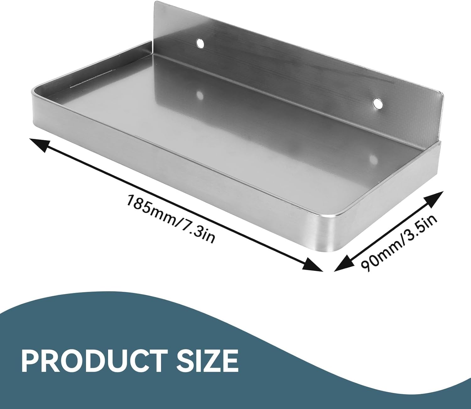 Stainless Steel Bathroom Phone Shelf Wall Mount 73x35in