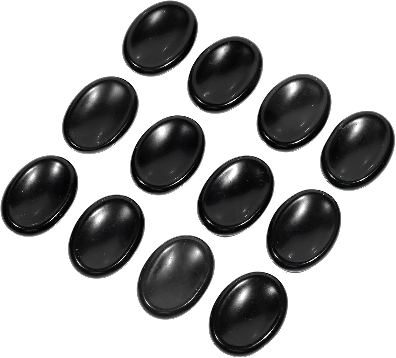 TUMBEELLUWA 4 Crystal Thumb Worry Stones Set