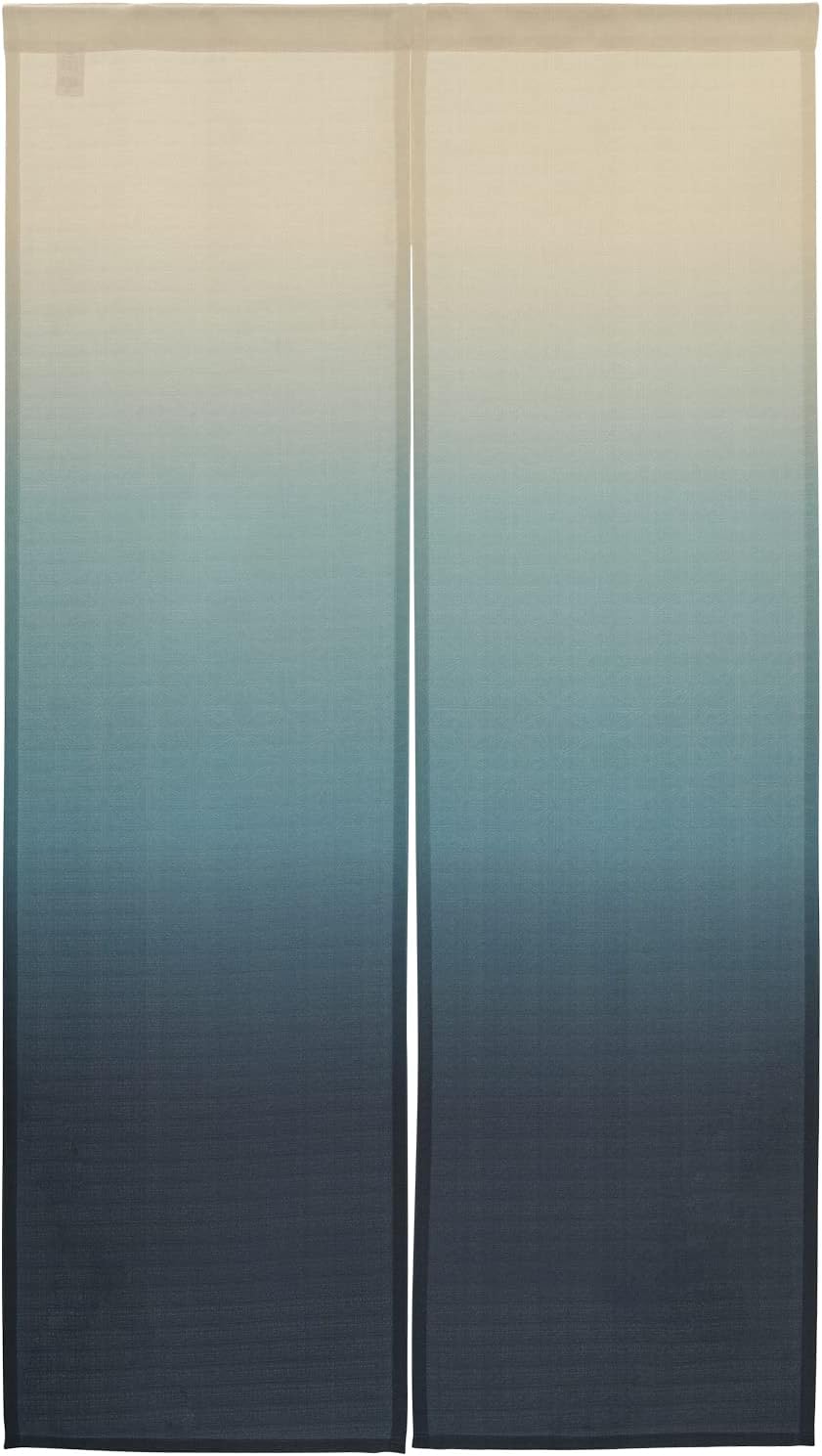 Japanese Navy Blue Noren Door Curtain with Shibori Pattern