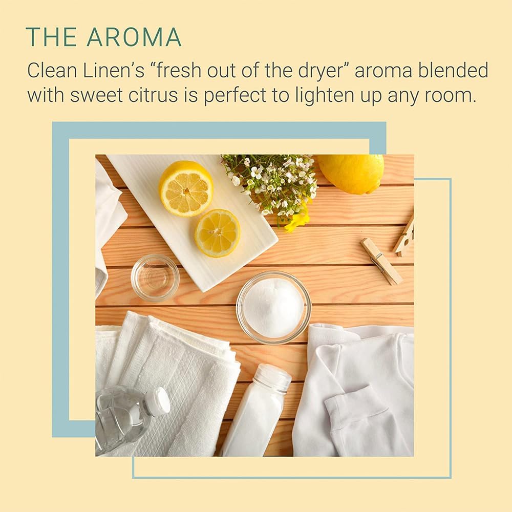SpaRoom Reed Diffuser Oil Refill Clean Linen Scent 8oz