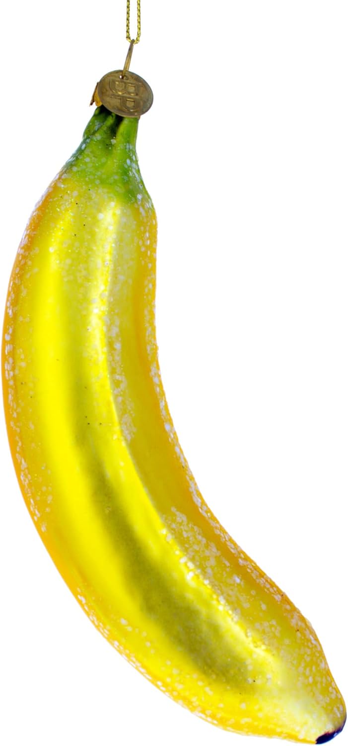 Banana Glass Christmas Ornament 57 Inches Tall