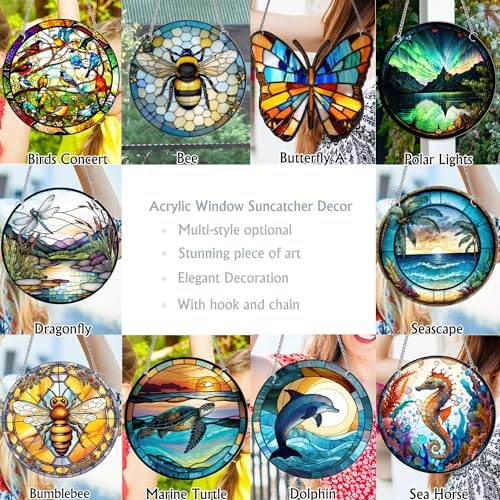 118 Inch Dragonfly Acrylic Window Hanging Art Decor