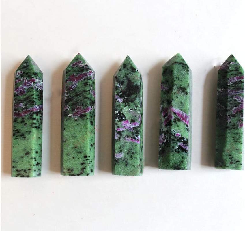 StoneStory Red Green Healing Crystal Wand Pack of 2