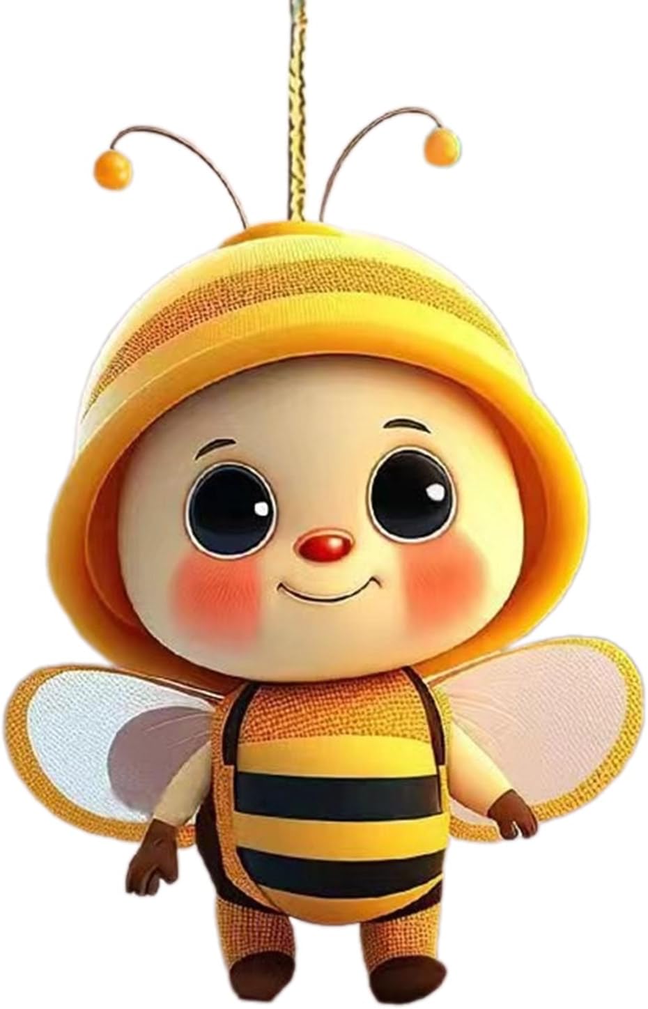 Acrylic Bees Car Rear View Mirror Hold Ornament