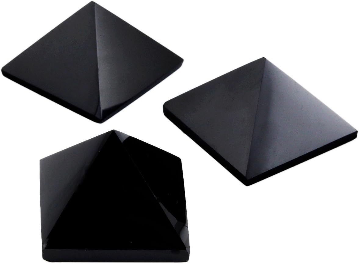 Mookaitedecor Healing Crystal Pyramid Black Agate