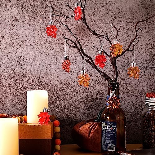 Zeyune Fall Maple Leaf Hanging Ornaments for Thanksgiving