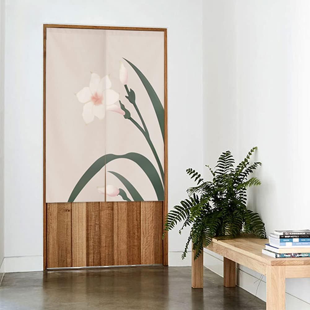 Japanese Noren Door Curtain Tapestry Ink Painting Decor