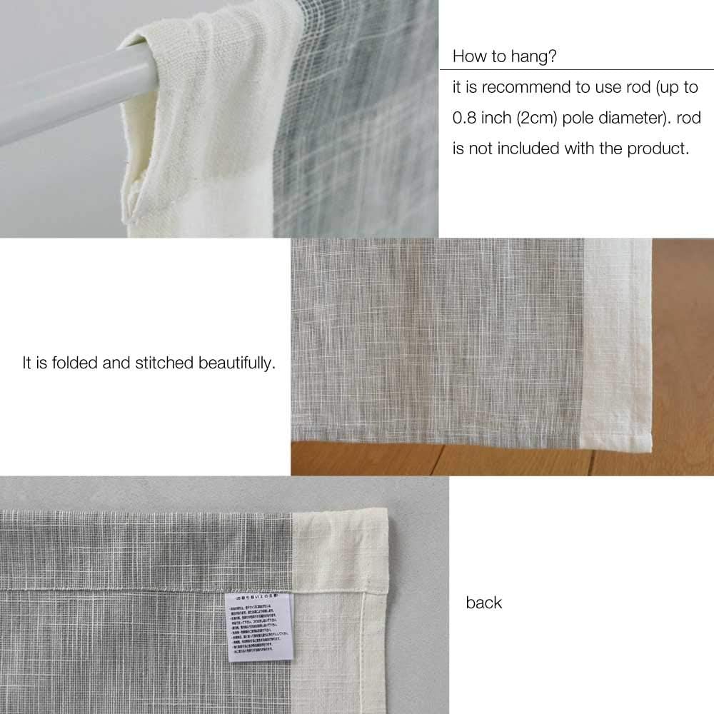 SunnyDayFabric Doorway Curtain Grey Panel