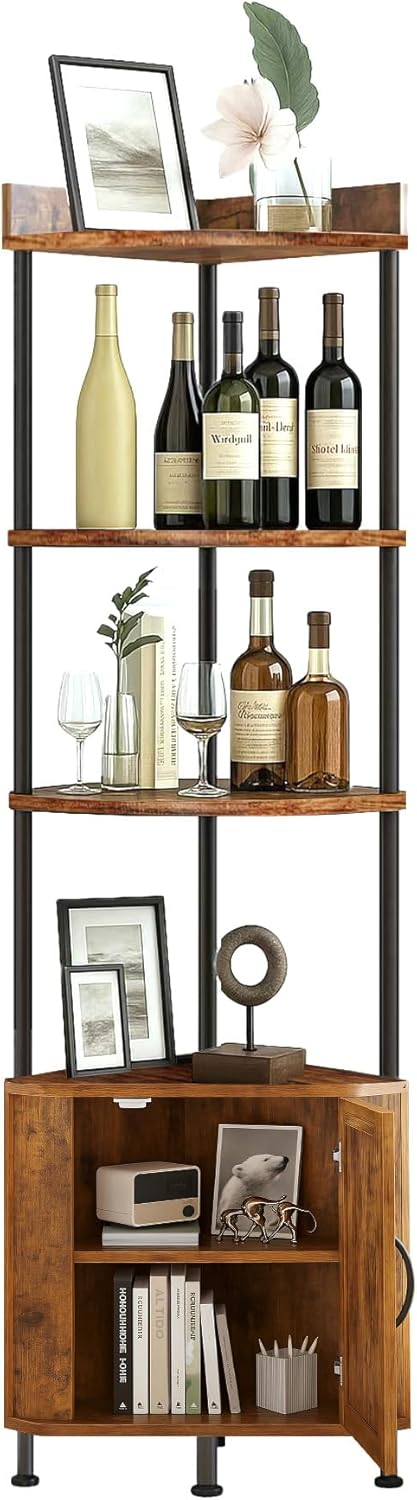 VonDream 5-Tier Corner Cabinet for Small Spaces