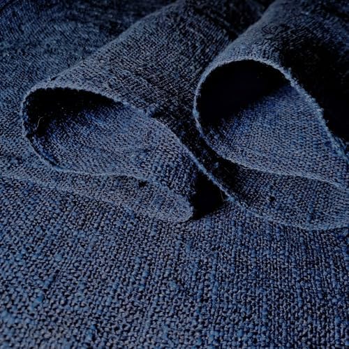 Handwoven Japanese Noren Curtain 3 Panels Blue Waves