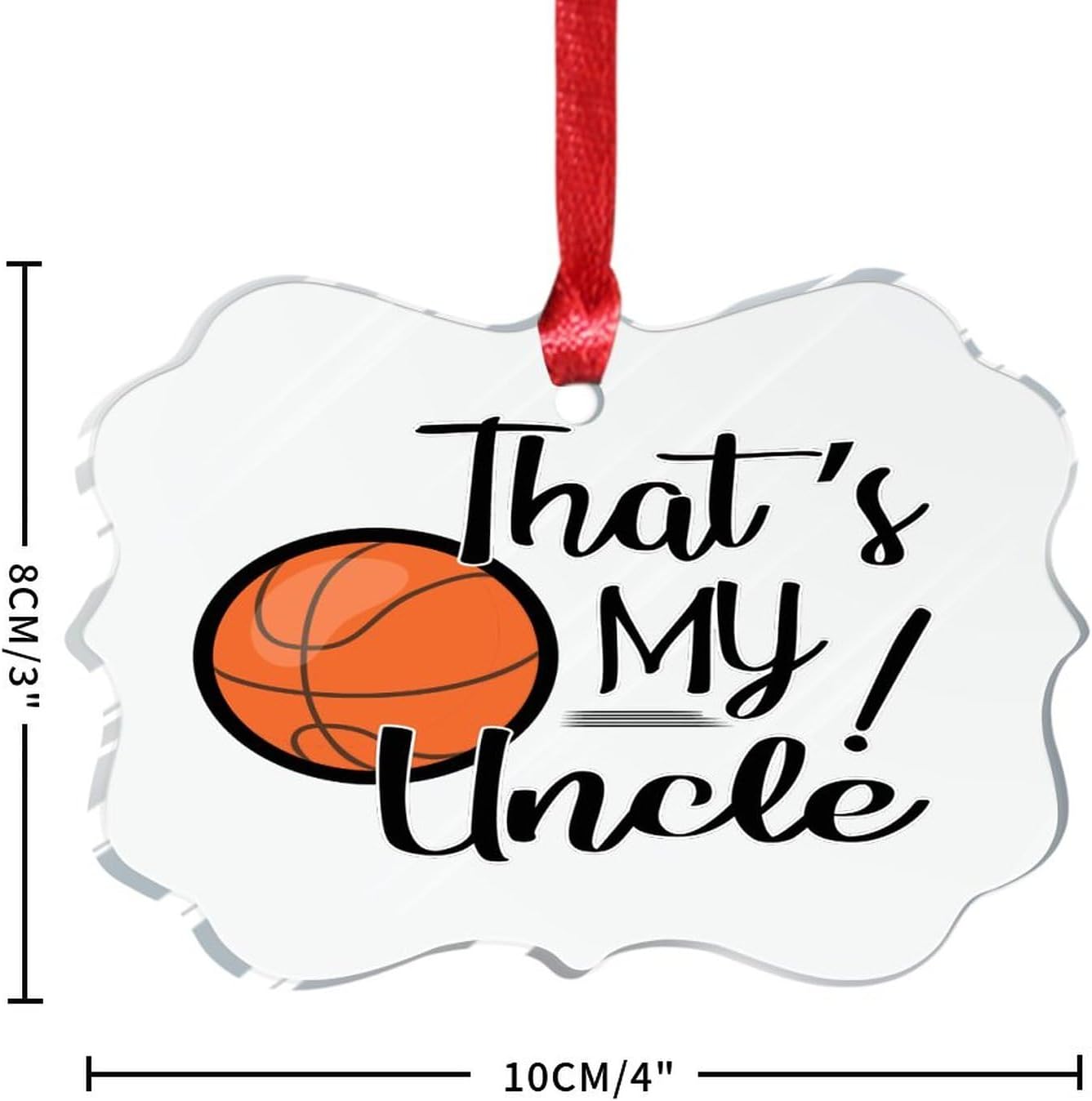 2023 Acrylic Basketball Uncle Nephew Christmas Bauble Decorations