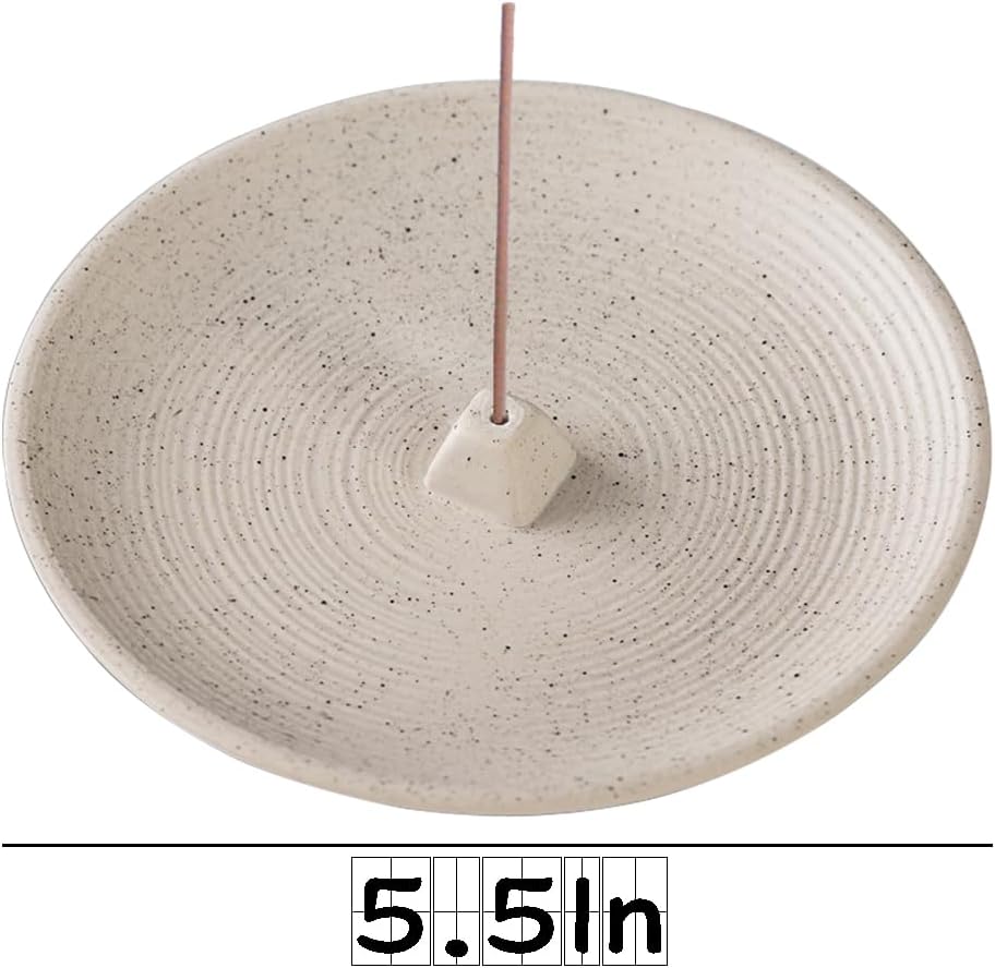 White Ceramic Incense Holder Modern Style