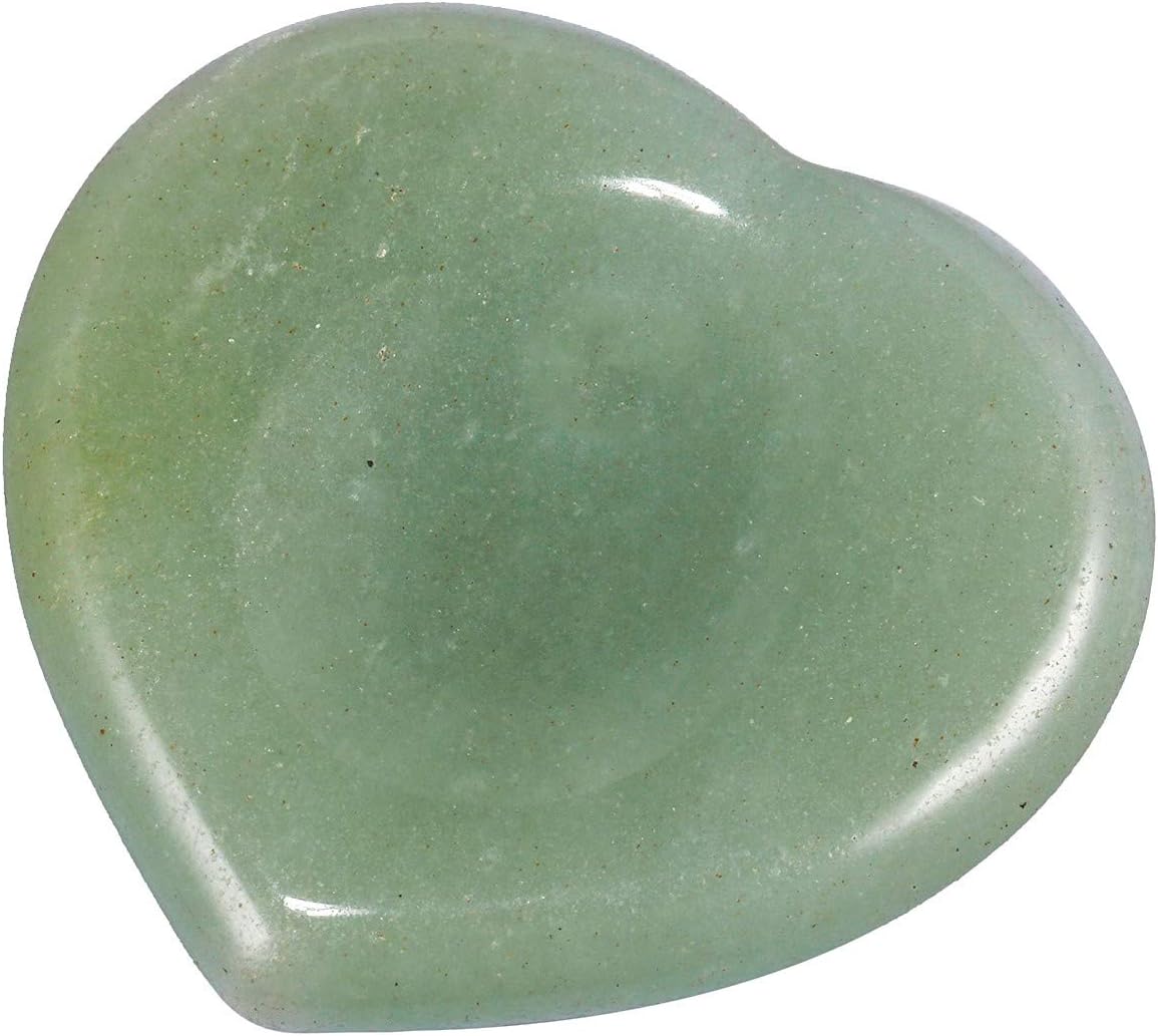 SUNYIK Heart Shaped Worry Stone Healing Crystal