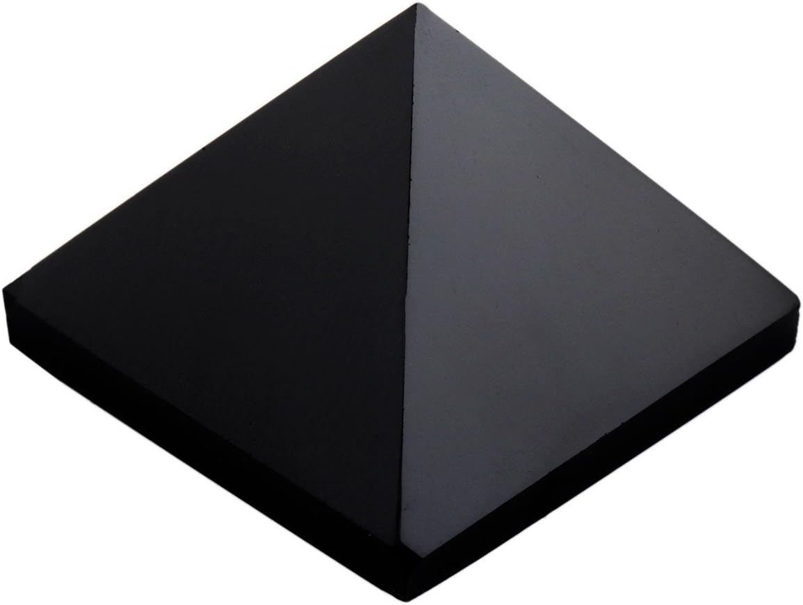 Mookaitedecor Healing Crystal Pyramid Black Agate