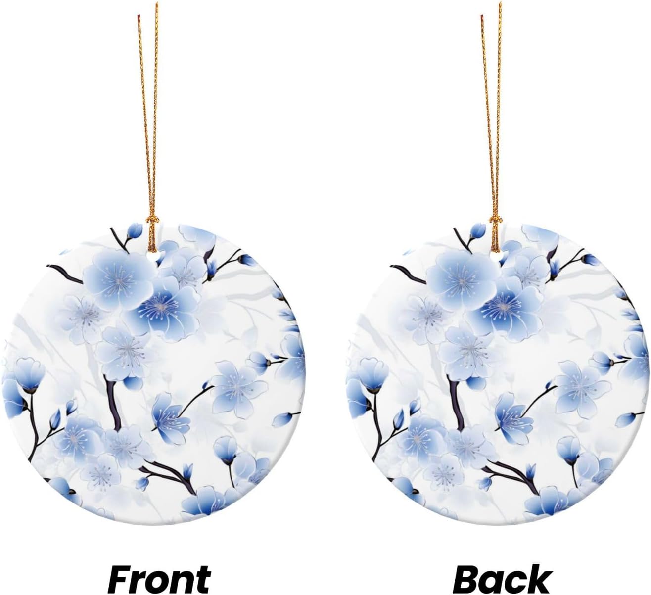 Christmas Ceramic Pendant Decorations with 3 Sizes