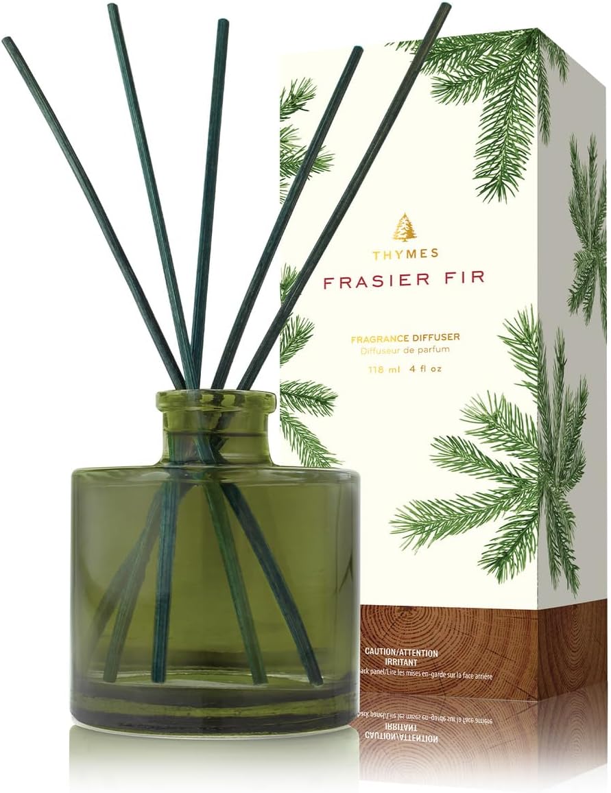 Thymes Frasier Fir Reed Diffuser Set - Green 4 fl oz