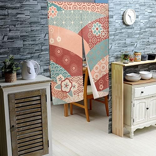 Leowefowa Traditional Japanese Noren Door Curtain