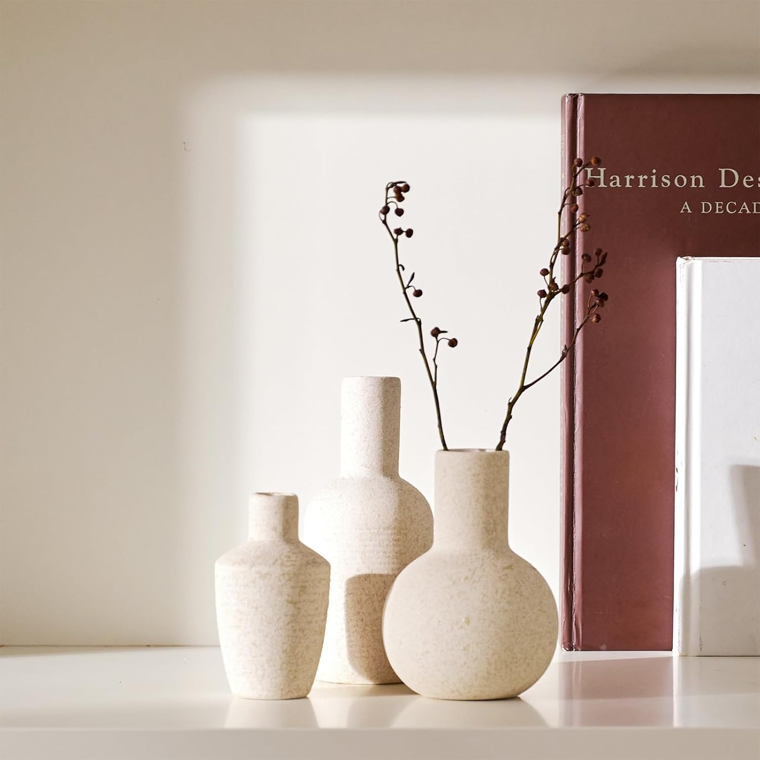 DN DECONATION Ceramic Vase Set of 3 Home Decor
