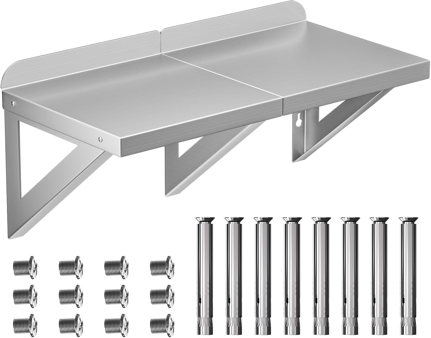 DUDSOEHO Stainless Steel Floating Shelf 12x24 Inches