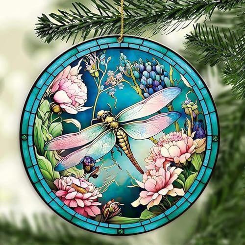 Dragonfly Christmas Ornament 2024 Hanging Decor