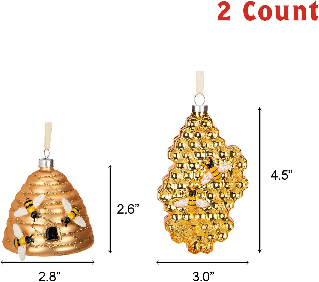 Every Day is Christmas Glass Blown Ornaments Set of 2