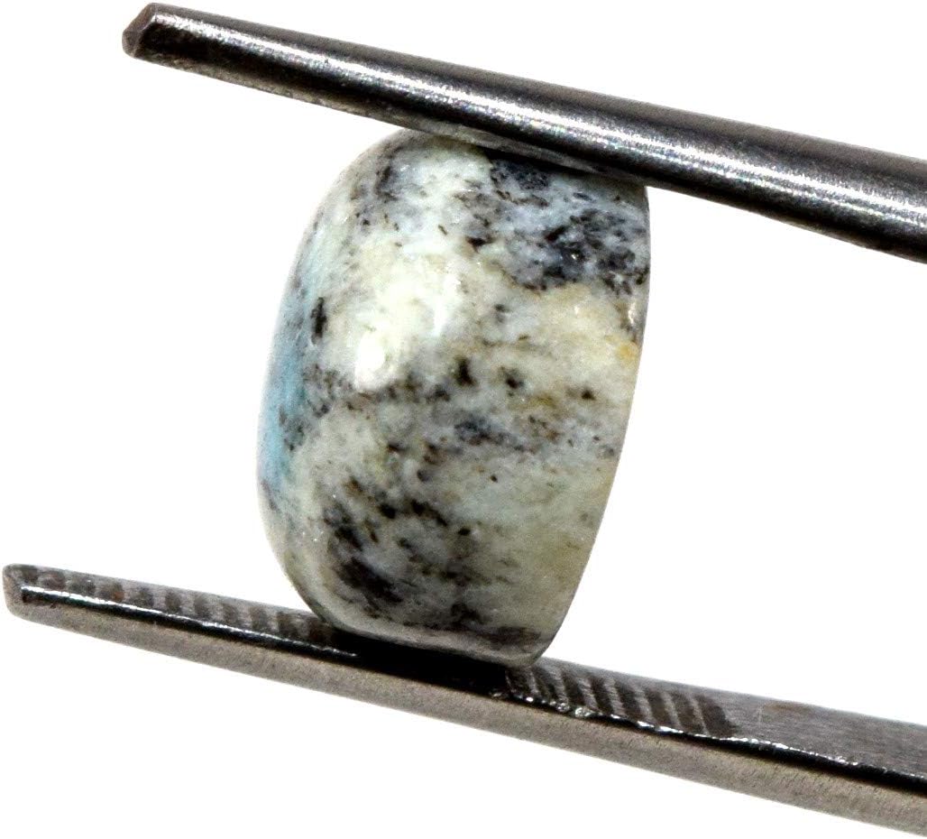 HQRP 45 Ct 9mm K2 Jasper Azurite Cabochon Gemstone
